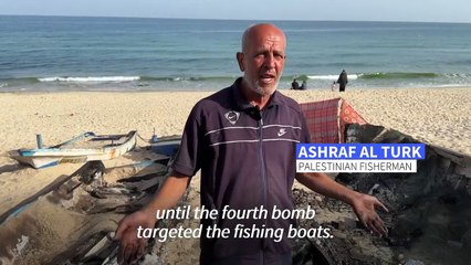 Rafah fishermen accuse Israel of dropping bombs on boats and attacking people