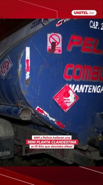 Hallan una “mini planta clandestina de diésel y seis cisternas usadas para desviar 3,6 millones de litros de combustible valuado en Bs 15 millones.