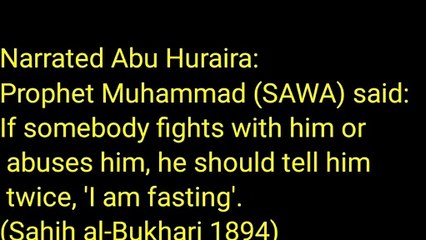 Daily Hadith about Fasting
