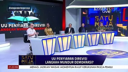 Download Video: Revisi UU Penyiaran, Baleg DPR: Kami Akan Mengundang dan Mendengarkan dari Semua Pihak | SATU MEJA