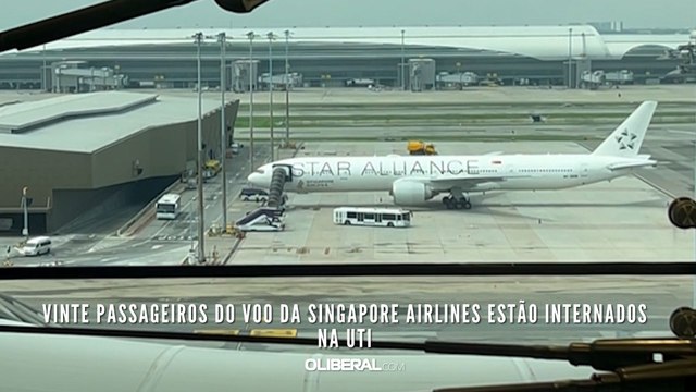 Vinte passageiros do voo da Singapore Airlines estão internados na UTI