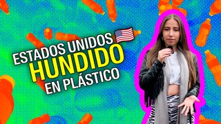 Estados Unidos hundido entre plástico.