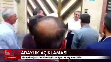 Ahmedinejad: Cumhurbaşkanlığına aday olabilirim