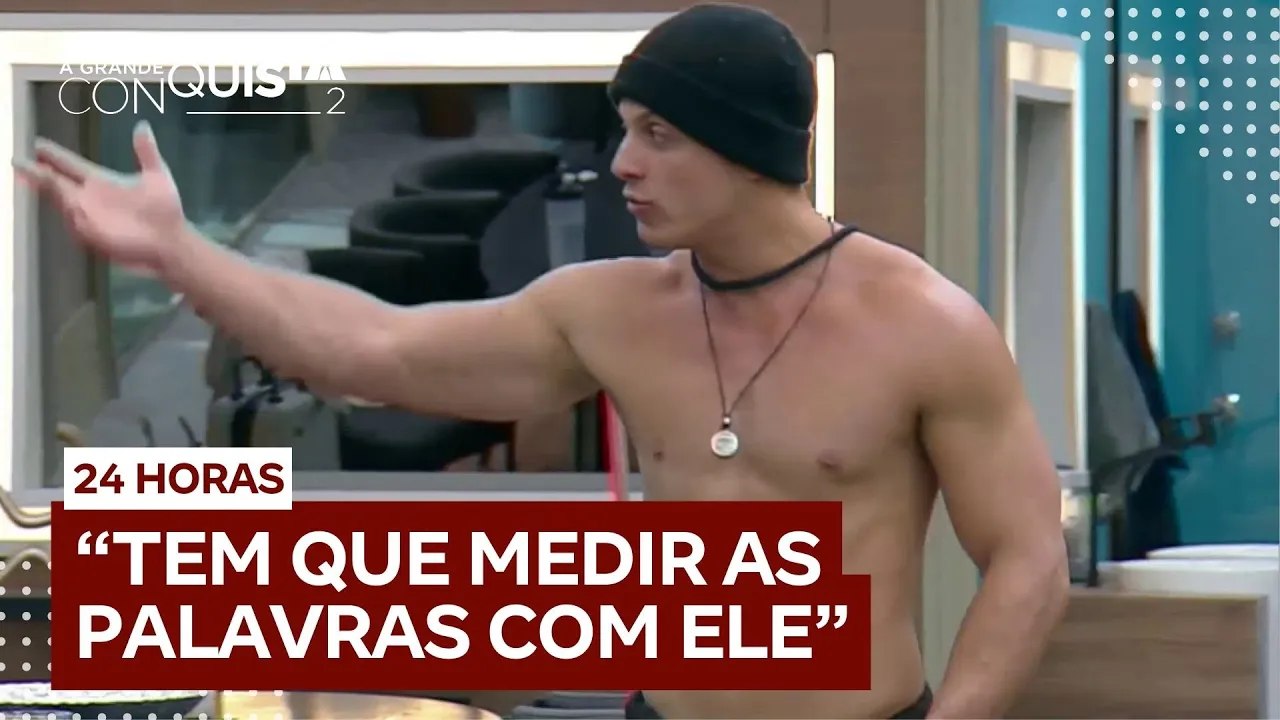 Fellipe fica irritado com atitudes de Guipa: ‘Leva e traz’ | A Grande Conquista