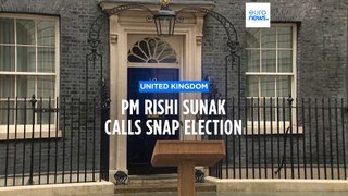UK Prime Minister Sunak announces surprise election on 4 July