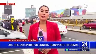 Realizan operativo contra transporte informal en Aeropuerto Jorge Chávez