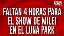 Detalles inéditos del shw de Milei en el Luna Park