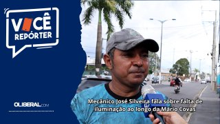 Mecânico José Silveira fala sobre falta de iluminação ao longo da Mário Covas