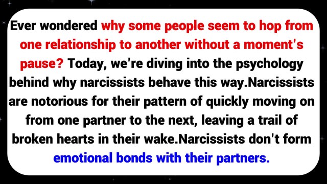 Why Narcissists Run From One Relationship To Another @GrinNotice