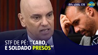 Moraes rebate Eduardo Bolsonaro: 'Cabo e Soldado' na cela!
