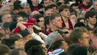 Leverkusen fans react to Lookman's second goal for Atalanta