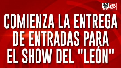 Comenzó la entrega de entradas para el show de Milei