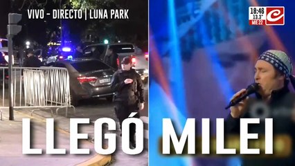 Llegó Milei al Luna Park para realizar su show