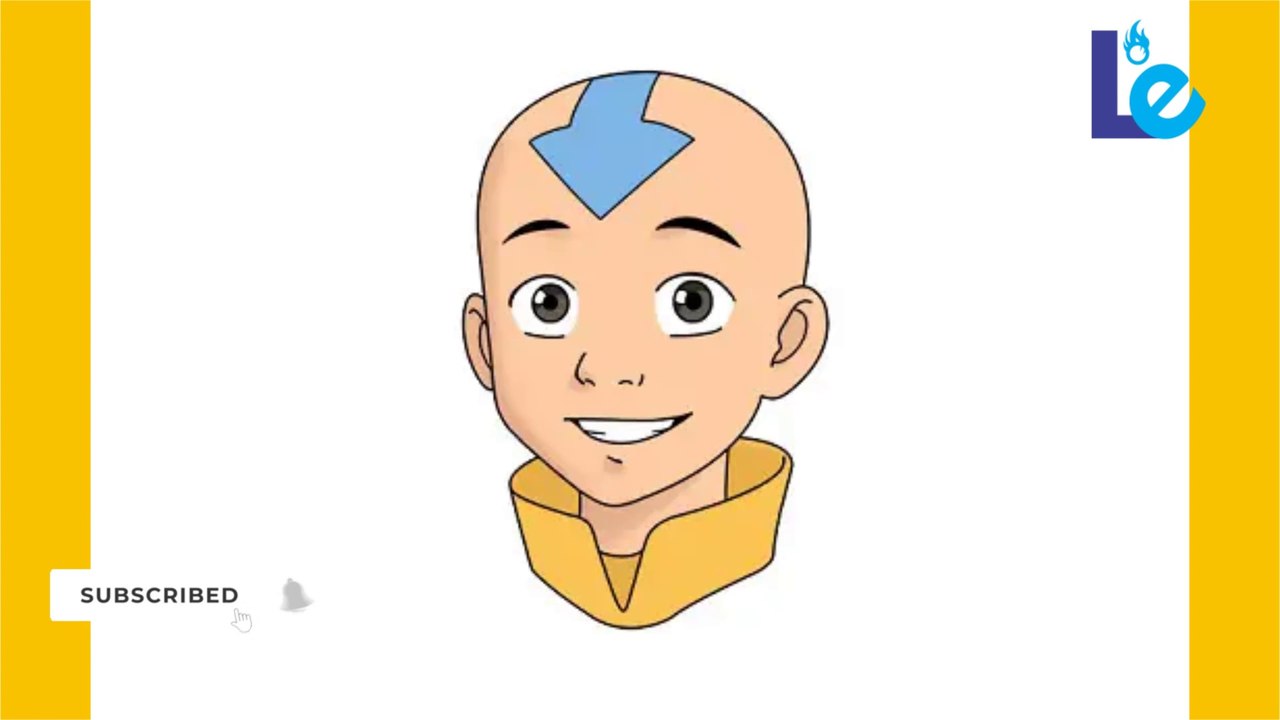 How to draw aang from avatar step by step