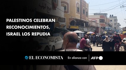 Palestinos celebran reconocimientos, Israel los repudia