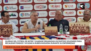 Glorias del fútbol de Mitre y Guaraní organizan un partido solidario para recaudar fondos y ayudar a Rubén Noguera durante su enfermedad