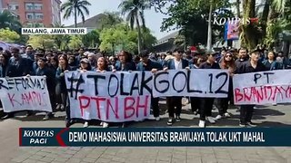Demo Tolak Kenaikan UKT, Mahasiswa Unbraw Berupaya Masuk Gedung Rektorat