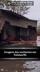 Imagens das enchentes em Pelotas/RS