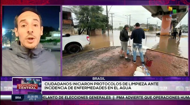 Continúan protocolos de ayuda a los damnificados por las lluvias en Brasil