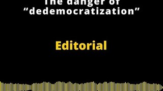 Editorial en inglés | The danger of 