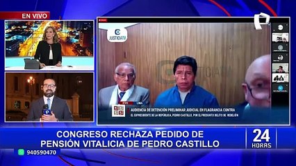 Pedro Castillo no recibirá pensión vitalicia de S/15,600 como expresidente tras decisión del Congreso