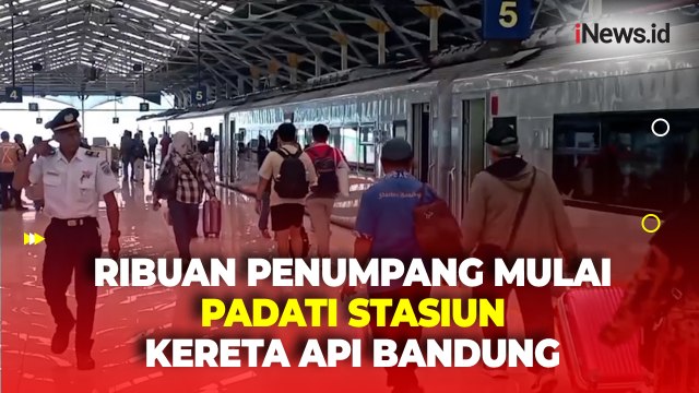 Libur Hari Raya Waisak, Ribuan Penumpang Padati Stasiun Kereta Api Bandung