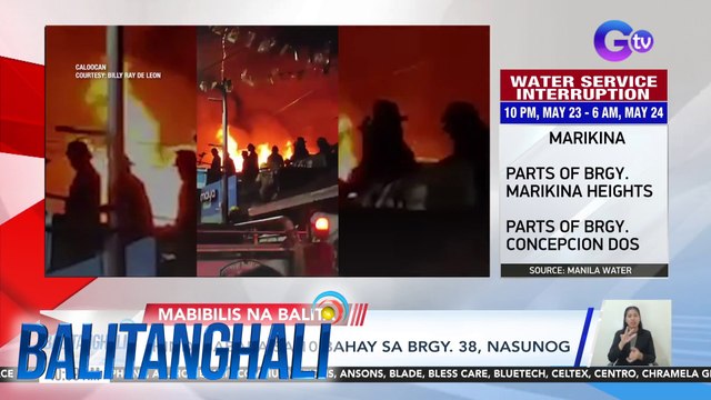 Hindi bababa sa 10 bahay sa Brgy. 38, nasunog | Balitanghali