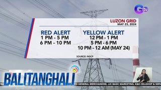 Luzon at Visayas grids, nasa red at yellow alert mamayang hapon hanggang gabi | Balitanghali