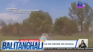 Police car, tinamaan ng drone ng Russia; 1 pulis, patay | Balitanghali