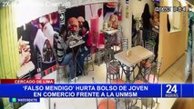 ¡Cuidado! Delincuentes fingen ser mendigos para robar celulares a estudiantes de San Marcos