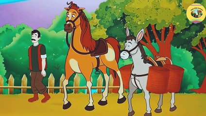 گھوڑا اور گدھا|The horse and the donkey is a short moral story in urdu |@ururdukidscartoon123