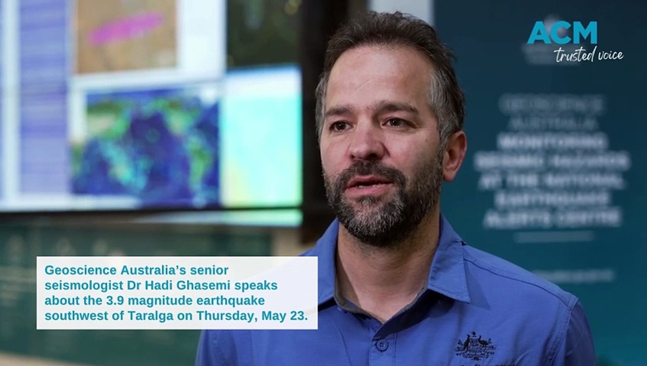 Senior seismologist Dr Hadi Ghasemi