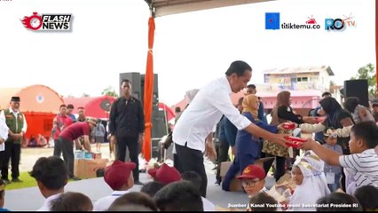 Presiden Jokowi Beri Bantuan untuk Warga Terdampak Bencana Banjir di Kabupaten Agam
