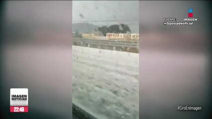 En plena ola de calor, cayó una fuerte granizada en Ecatepec