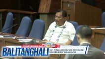 Rep. Pantaleon Alvarez, pinatawan ng censure ng Kamara dahil sa disorderly behavior | Balitanghali