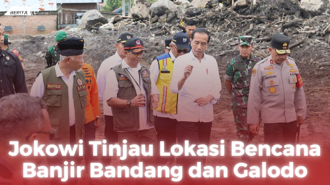 Jokowi Tinjau Lokasi Bencana Banjir Bandang dan Galodo