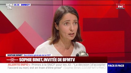 "Emmanuel Macron pense avoir la vérité sur tout, tout seul, qu'il peut tout régler tout seul [...] et on voit que ça met le pays en feu" estime Sophie Binet