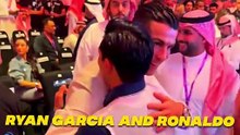 Cristiano Ronaldo meet Neymar & Ryan Garcia at Usyk vs Fury Fight ❤️