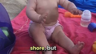 Beach Day Blues!  Baby HATES the Sand | This is Too Funny!