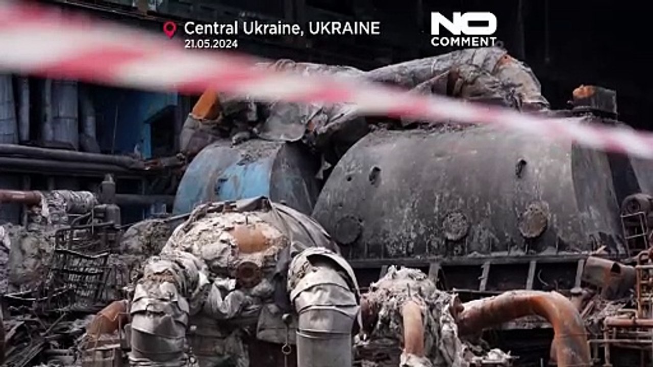 Ukraine: Baerbock besucht schwer beschädigtes Kraftwerk