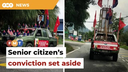 Senior citizen’s conviction for misusing king’s image set aside