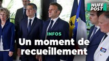 Macron observe une minute de silence en Nouvelle-Calédonie pour rendre hommage aux 6 morts