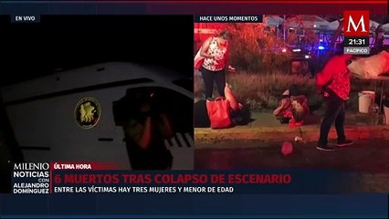 Simpatizante de Movimiento Ciudadano relata el caos tras caída de templete