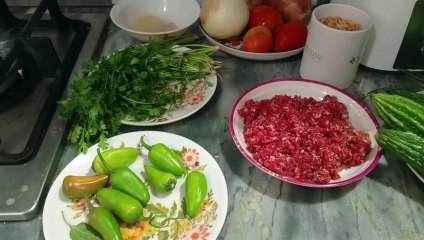 Karely keema aur chane ki dal ki recipe
