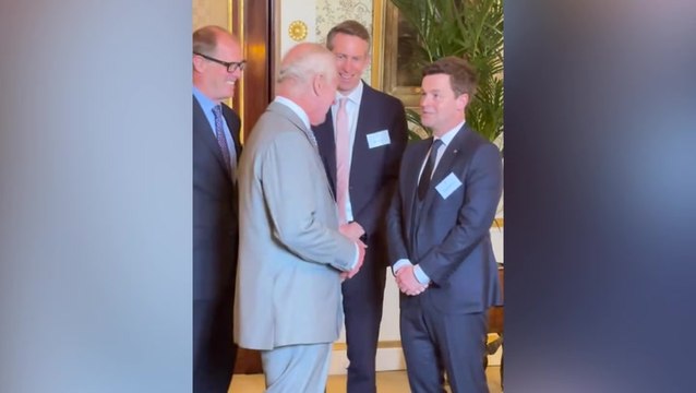 King Charles bursts into laughter as Declan Donnelly makes breastfeeding joke about Ant McPartlin