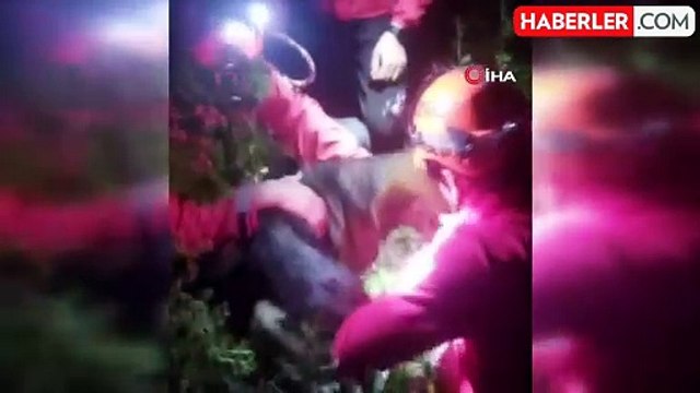 Uludağ'da mahsur kalan köpeğe kurtarma operasyonu