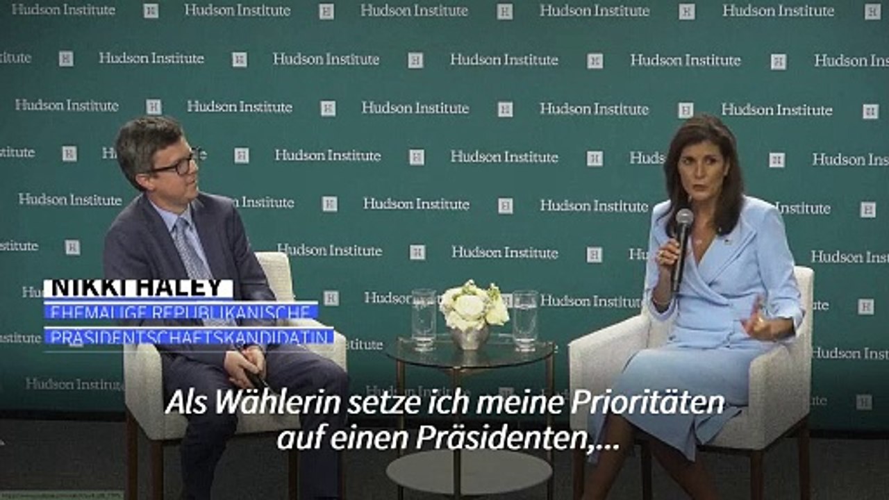 Haley will im November für ihren früheren Rivalen Trump stimmen