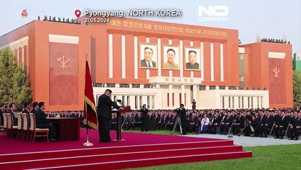NoComment. Le portrait de Kim Jong Un rejoint pour la 1ʳᵉ fois ceux de son père et grand-père