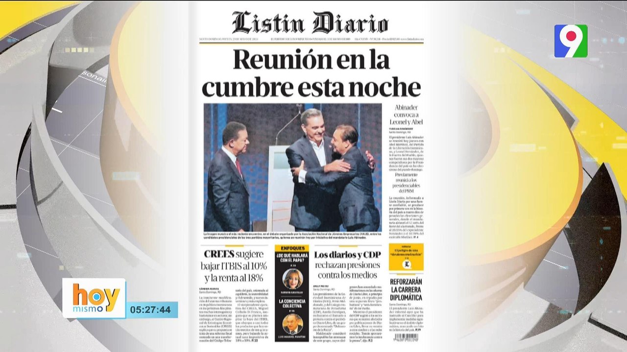 Titulares de prensa dominicana jueves 23 de mayo 2024 | Hoy Mismorensa dominicana jueves 23 de mayo 2024 | Hoy Mismo