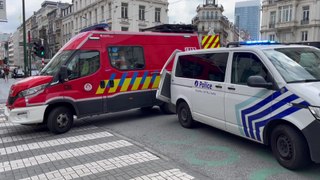Bruxelles : accident entre un tram et une voiture de police
